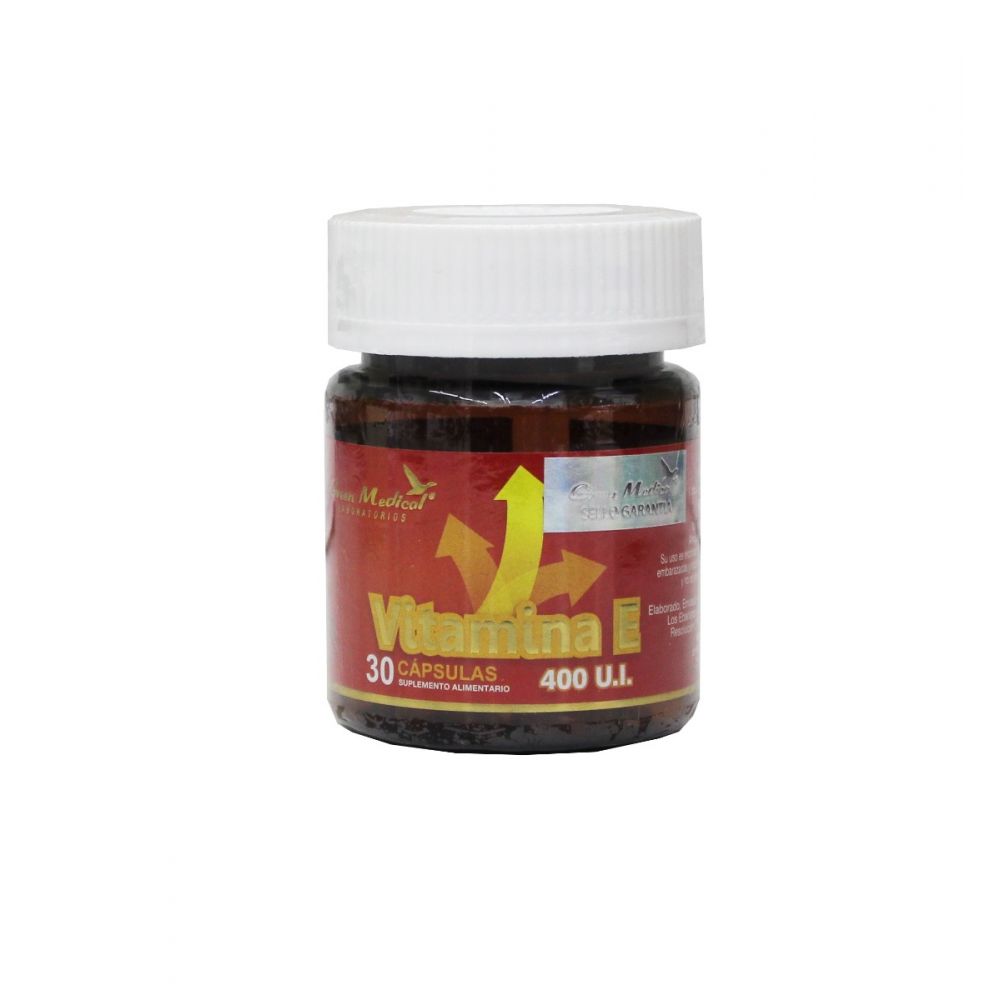 Vitamina E 30 capsulas Blandas Green Medical