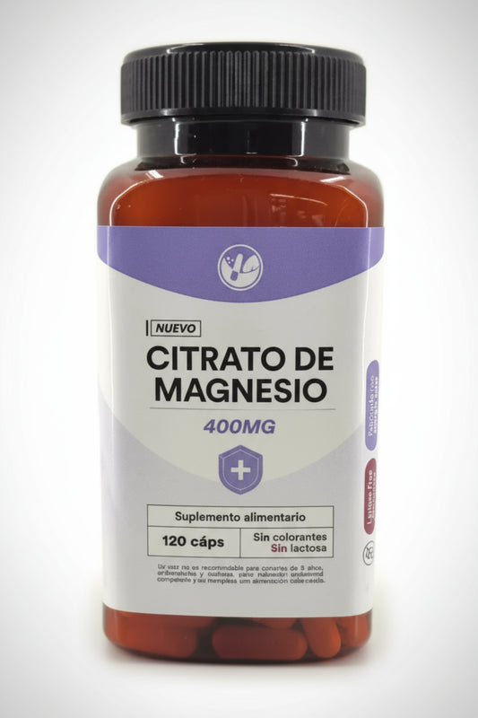 Citrato de Magnesio 400mg 120 capsulas NF