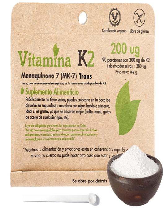 Vitamina K2 200ug 90 porciones (polvo)
